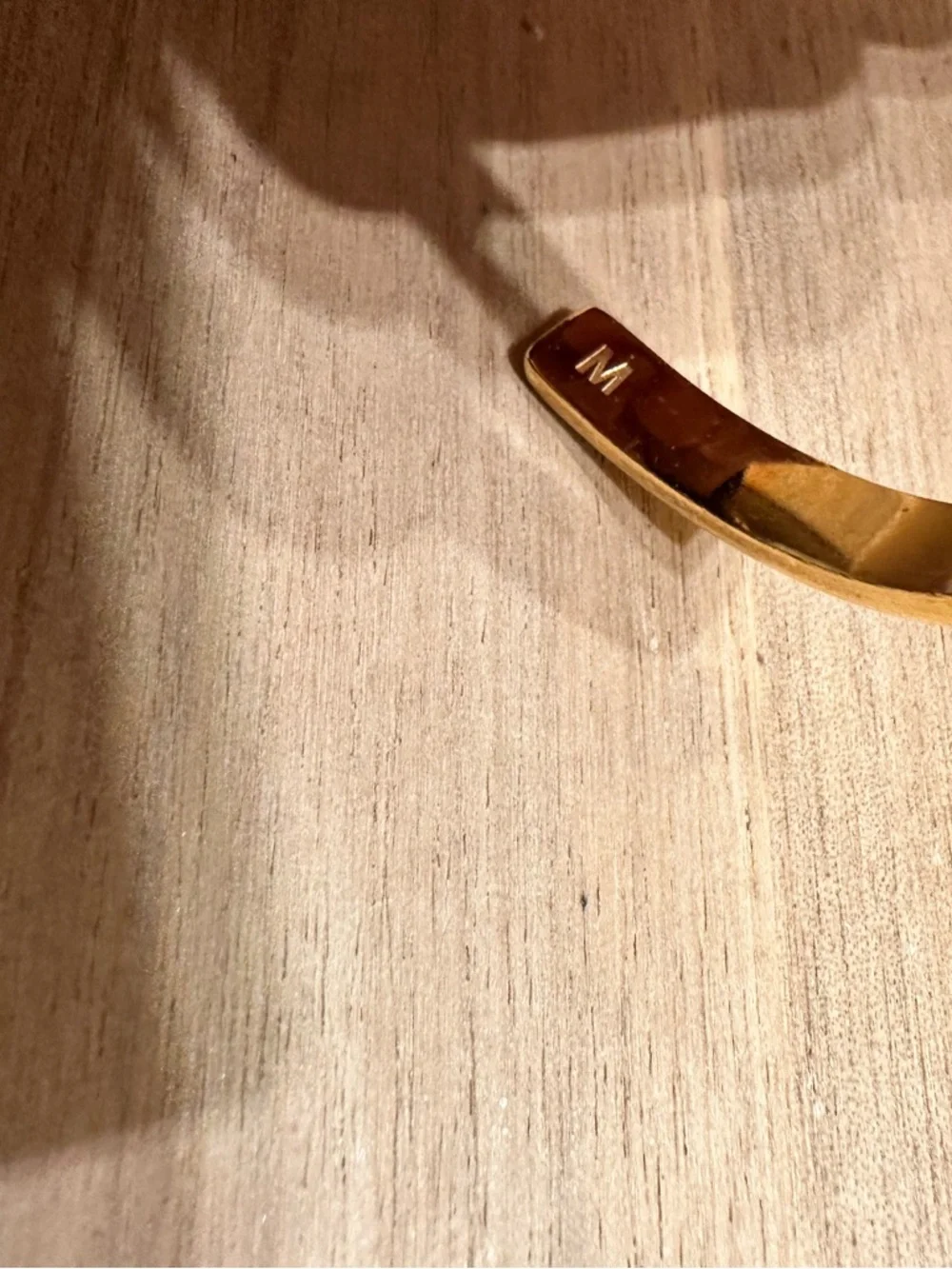Fendi Gold Metal Logo Cuff Bracelet - Picture 4 of 5